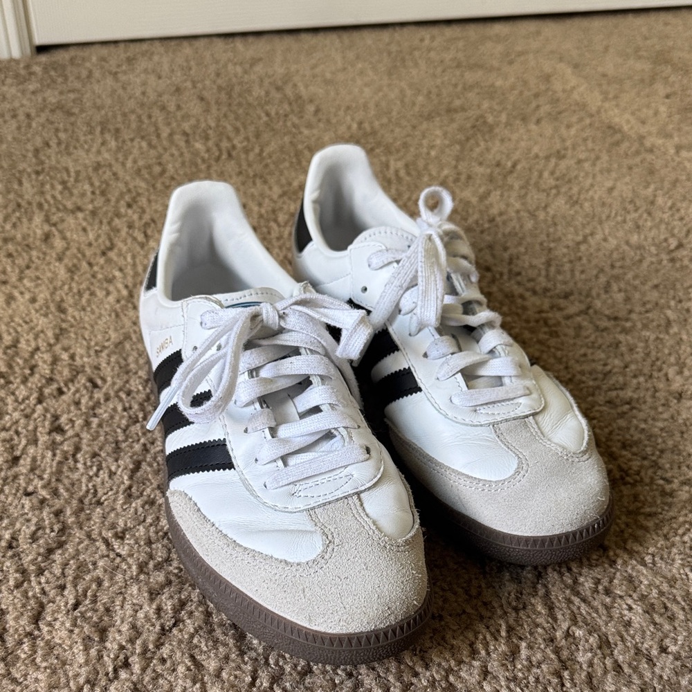 Adidas White and Black Classic Sneakers